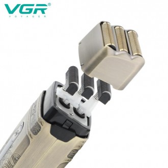 Электробритва VGR V-335 шейвер для сухого и влажного бритья, Waterproof IPX6, тр. . фото 3