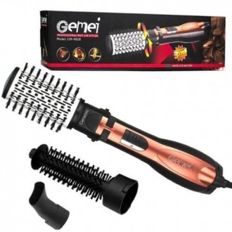 Фен стайлер для укладки и завивки волос Geemy GM-4828 3 в 1, Professional, 1000 . . фото 2