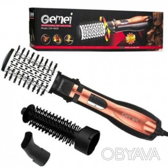 Фен стайлер для укладки и завивки волос Geemy GM-4828 3 в 1, Professional, 1000 . . фото 1
