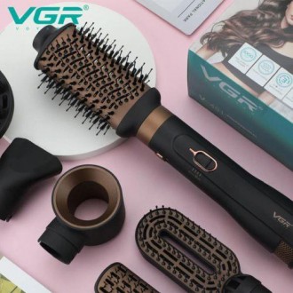 Фен стайлер для укладки и завивки волос VGR V-491 6 в 1, Professional, 1000 Вт. . фото 3