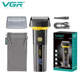 Электробритва VGR V-355 шейвер для влажного и сухого бритья, IPX6, LED Display. . фото 2