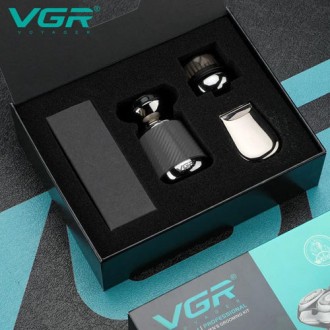 Электробритва VGR V-391 black для мужчин, роторная для влажного и сухого бритья,. . фото 6