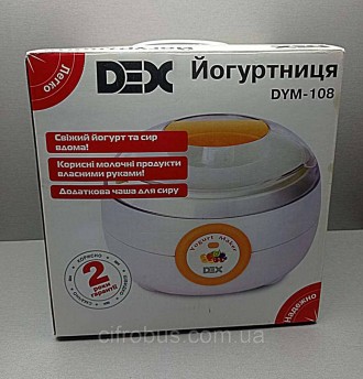 Йогуртницы Б/У Dex DYM-108. . фото 3 Йогуртниця з механічним керуванням, пластиковий корпус, матеріал баночок: пласти. . фото 3