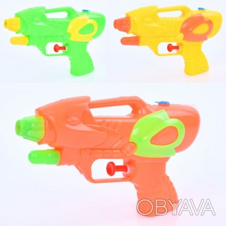 Дитяча іграшка водяний пістолет M 3060 розмір середній, 2 кольори, кул., 15-34-4. . фото 1