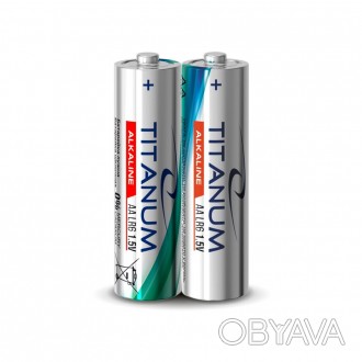 Батарейка лужна Titanum LR6/AA 2шт SHRINK ціна за 1шт. . фото 1