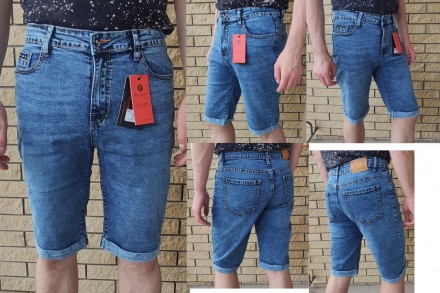 Бриджи мужские джинсовые стрейчевые RELUCKY, Турция, 95% коттон, 5% спандекс.
Пр. . фото 3