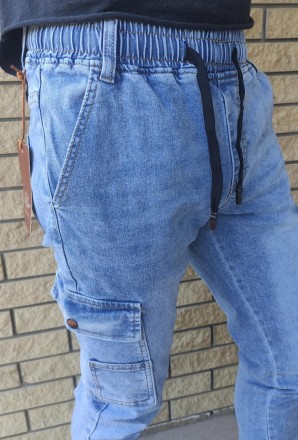Джоггеры, джинсы на резинке стрейчевые мужские высокого качества NN.
Состав 98% . . фото 10
