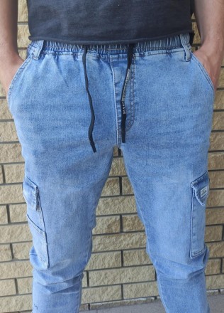 Джоггеры, джинсы на резинке стрейчевые мужские высокого качества NN.
Состав 98% . . фото 9