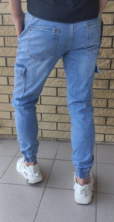 Джоггеры, джинсы на резинке стрейчевые мужские высокого качества NN.
Состав 98% . . фото 5