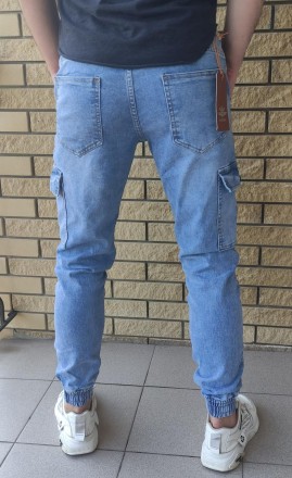 Джоггеры, джинсы на резинке стрейчевые мужские высокого качества NN.
Состав 98% . . фото 7
