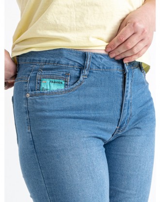 Батальные женские бриджи джинсовые стрейчевые, большие размеры VINDASION, Турция. . фото 9