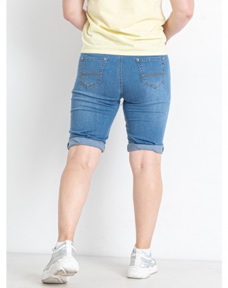 Батальные женские бриджи джинсовые стрейчевые, большие размеры VINDASION, Турция. . фото 8