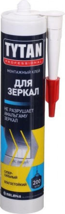 Tytan Клей для зеркал и стекла бежевый 310мл. Харьков. фото 1 Tytan Клей для зеркал и стекла бежевый 310мл. Харьков. фото 1