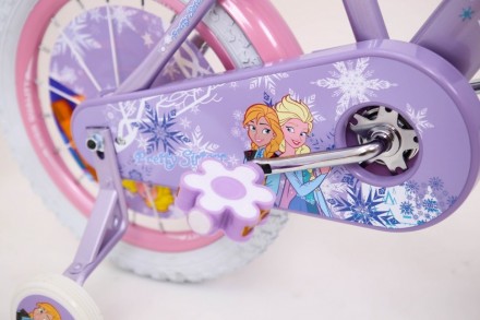 Детский двухколесный велосипед для девочки ICE FROZEN Ледянное Сердце Анна и Эль. . фото 6