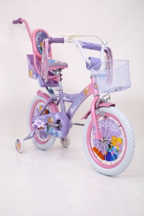 Детский двухколесный велосипед для девочки ICE FROZEN Ледянное Сердце Анна и Эль. . фото 2
