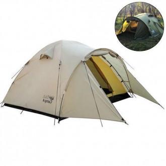Туристическая палатка Tramp Lite Camp 4; 4-х местная. Песочный. Универсальная ту. Днепр. фото 1 Туристическая палатка Tramp Lite Camp 4; 4-х местная. Песочный. Универсальная ту. Днепр. фото 1