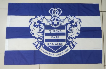 Футбольный флаг FC Queens Park Rangers, размер 90х60см. . фото 4