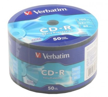 Диск Verbatim CD-R 700Mb 52x Wrap 50 pcs (43787). Київ. фото 1 Диск Verbatim CD-R 700Mb 52x Wrap 50 pcs (43787). Київ. фото 1