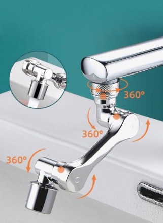 Універсальний аератор для крана з обертовою насадкою. Одесса. фото 1