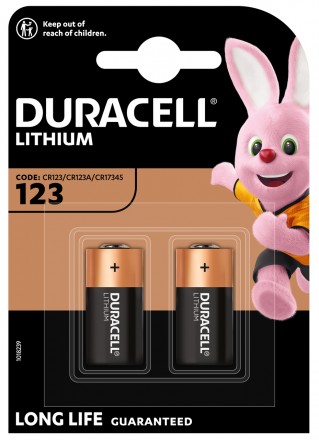 Літієва батарейка Duracell High Power 123 3V, (CR123 / CR123A / CR17345), 2 шт.. Київ. фото 1 Літієва батарейка Duracell High Power 123 3V, (CR123 / CR123A / CR17345), 2 шт.. Київ. фото 1