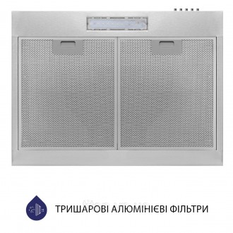 Витяжка Minola HPL 612 I (плоска). . фото 6 Плоскакухонна витяжка Minola HPL 612 I обладнана одним двигуном потужністю 80 Вт. . фото 6