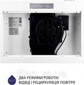 Витяжка Minola HPL 612 WH (плоска). . фото 7 Плоска кухонна витяжка Minola HPL 612 WH обладнана одним двигуном потужністю 80 . . фото 7