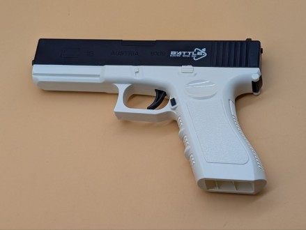 Водний пістолет електричний акумуляторний Water Gun Glock синій, іграшковий водн. . фото 3