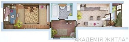 Продається 1-кімнатна квартира в новому будинку ЖК Яскравий з косметичним ремонт. . фото 7
