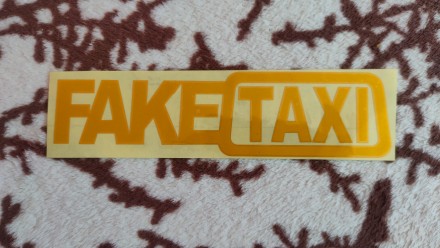 Наклейка на автомобиль FakeTaxi Жёлтая светоотражающая. Борисполь. фото 1 Наклейка на автомобиль FakeTaxi Жёлтая светоотражающая. Борисполь. фото 1