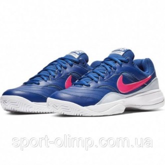 Кроссовки для тенниса Nike Court Lite clay blue/pink предназначены для игры на т. . фото 2