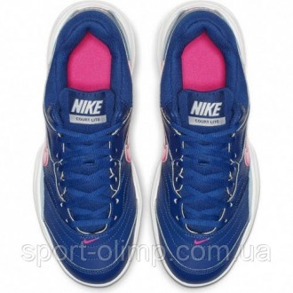 Кроссовки для тенниса Nike Court Lite clay blue/pink предназначены для игры на т. . фото 3