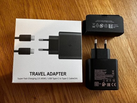 Зарядний пристрій для Samsung 45W + Кабель Type-C з підтримкою швидкої зарядки. Рівне. фото 1 Зарядний пристрій для Samsung 45W + Кабель Type-C з підтримкою швидкої зарядки. Рівне. фото 1