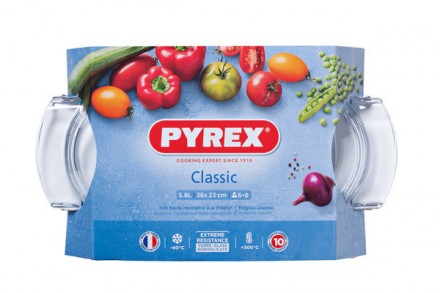 Краткое описание:
Каструля з кришкою PYREX CLASSIC, 5.8 лОб'єм: форма 4.4л + кри. . фото 3