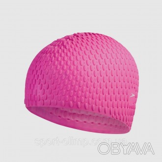 Шапочка для плавання Speedo Bubble Cap— універсальна модель для дорослих плавців. . фото 1