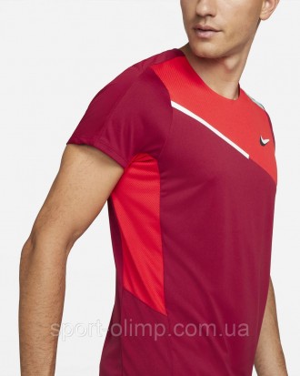 Неймовірно еластична футболка NikeCourt Dri-FIT Slam Top вбирає піт, щоб ви могл. . фото 4