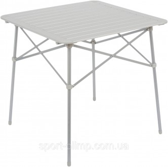 Highlander Aluminium Slat Folding Table Small Silver (FUR073) - невеликий кемпін. . фото 2