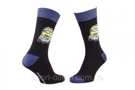 Мультяшні високі шкарпетки Minions Minions Socks 1-pack black — 93153667-2 c при. . фото 2