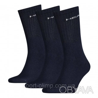 Благодаря смешанной ткани, отводящей влагу, носки Head Crew Unisex 3-pack blue &. . фото 1