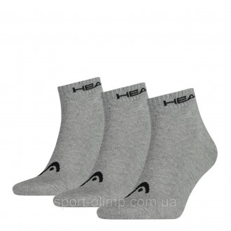 Эти высококачественные носки Head Sneaker Unisex 3-pack gray — 761011001-4. . фото 2