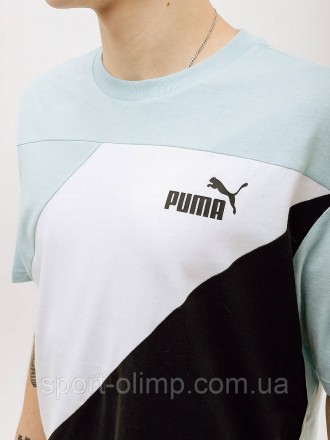 Футболка Puma POWER Colorblock Tee Яркий и функциональный элемент спортивного га. . фото 5