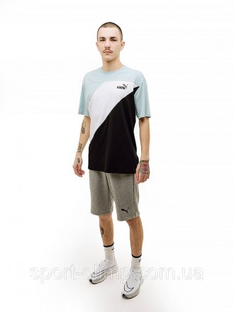 Футболка Puma POWER Colorblock Tee Яркий и функциональный элемент спортивного га. . фото 4