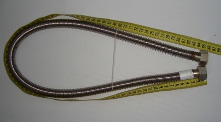 Нержавіючий шланг для газу Eco-Flex Газ/Стандарт 85 см Г-Г 1/2" DIN 12. Полтава. фото 1 Нержавіючий шланг для газу Eco-Flex Газ/Стандарт 85 см Г-Г 1/2" DIN 12. Полтава. фото 1