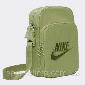 Сумка на плече Nike NK NK HERITAGE CROSSBODY - MTLC M 4L Хакі 18x7,5x23 см (FB30. . фото 4