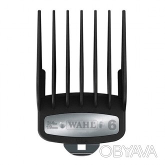 Насадка Wahl Premium Cutting Guides Black №6 19 мм (03421-106) виконана з мінера. . фото 1