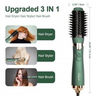 Фен-щетка Chignon Hair Dryer Volumizer Styler 3 in 1 Ion - это одноступенчатый ф. . фото 5