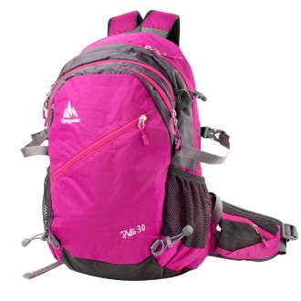 "Зовнішні розміри рюкзака: 32*50*19 см. Об'єм: 30 л. Колір: рожевий. Спинка повн. . фото 2