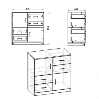 Комод!
Если изделия, в выбранном вами цвете, не окажется на складе, в течение пя. . фото 11