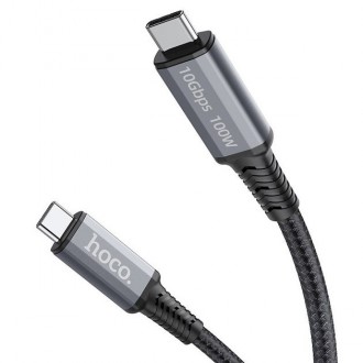 Кабель Hoco US01 USB Type-C - USB Type-C (10Gbps) 100W 180 см (US0118B). Киев. фото 1 Кабель Hoco US01 USB Type-C - USB Type-C (10Gbps) 100W 180 см (US0118B). Киев. фото 1