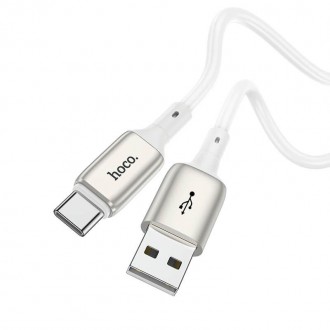 Кабель гнучкий еластичний HOCO X66 Howdy USB — Type-C 1 метр білий. Киев. фото 1 Кабель гнучкий еластичний HOCO X66 Howdy USB — Type-C 1 метр білий. Киев. фото 1
