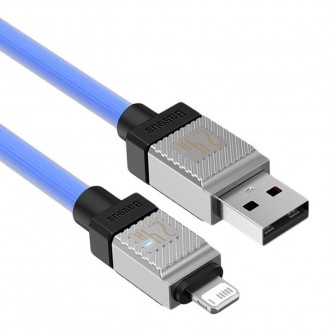 Кабель посилений Baseus CoolPlay USB — Lightning 1 метр (CAKW000403) блакитний. Киев. фото 1 Кабель посилений Baseus CoolPlay USB — Lightning 1 метр (CAKW000403) блакитний. Киев. фото 1